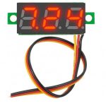 ماژول ولتمتر 0 تا 30 ولت قرمز 3 سیمه
