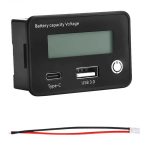 ماژول نشانگر ظرفیت باتری 8 تا 30 ولت بارگراف و ولتاژ با دو پورت USB و Type-C