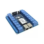 ماژول وای فای HLK-RM04-SW16 با پورت LAN و خروجی رله 16 کانال