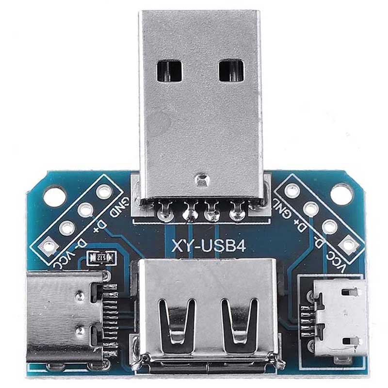 ماژول تبدیل USB به USB مادگی و Type-C و microUSB