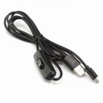 کابل تغذیه USB رزبری پای با کلید ON/OFF